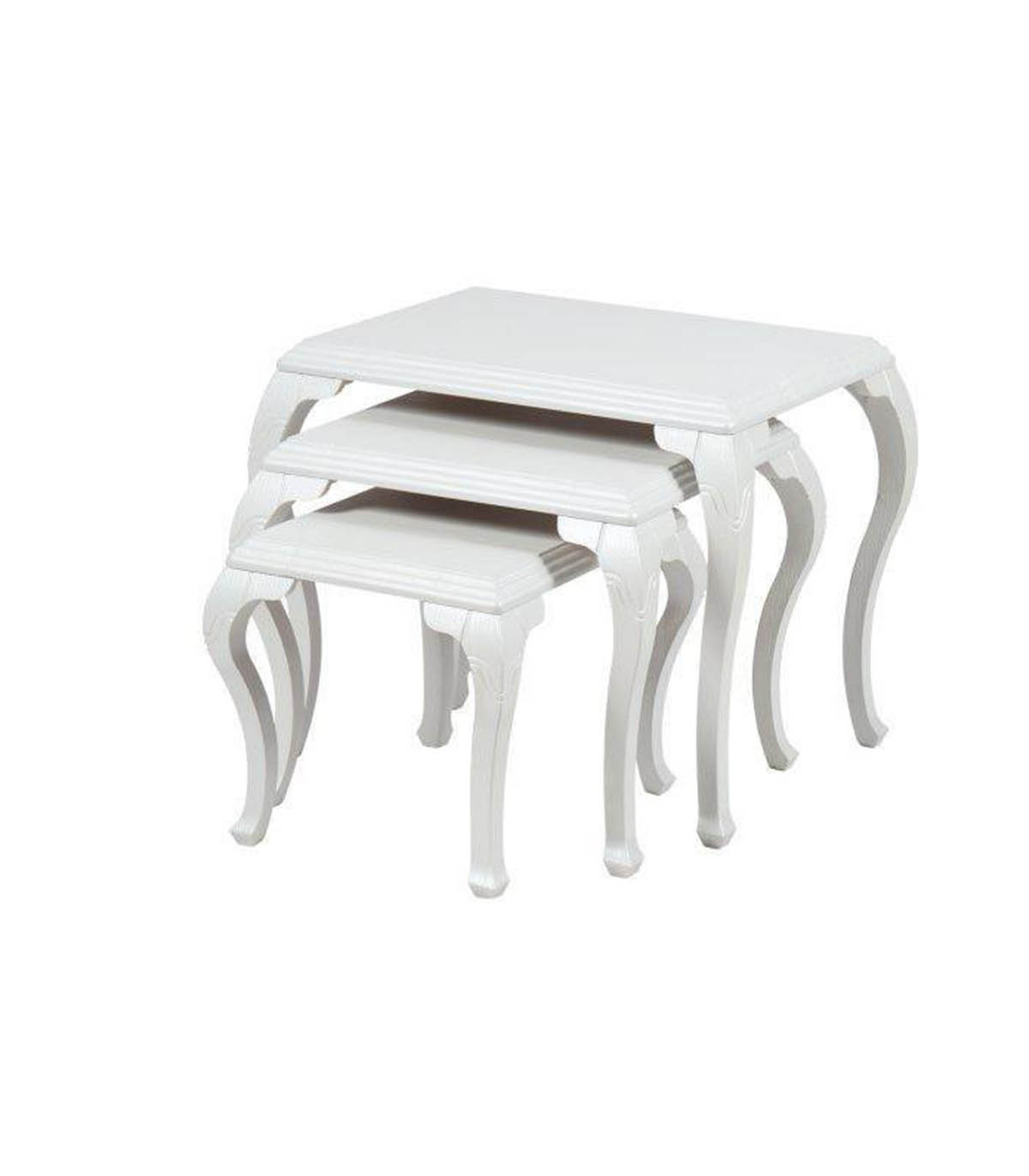 میز عسلی سه عددی چوبی مدل 0058