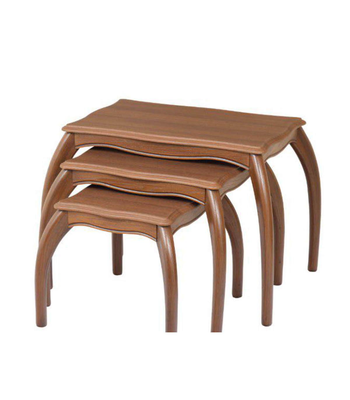 میز عسلی سه عددی نیولوکس چوبی مدل 0059