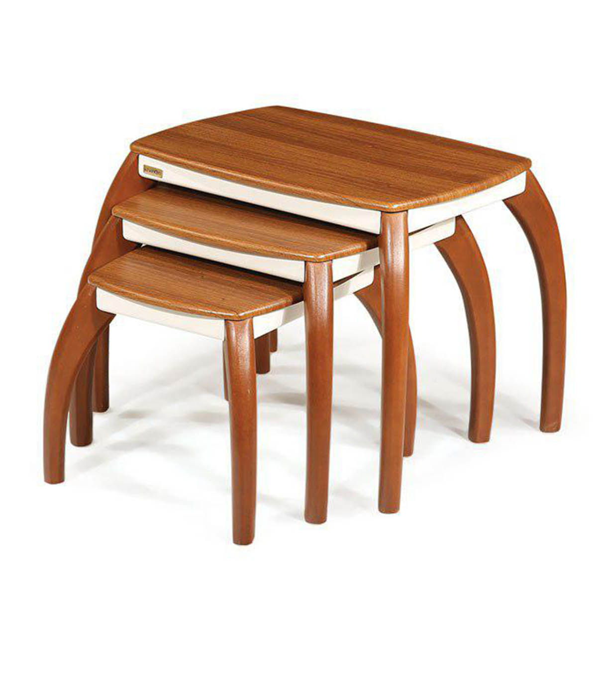 میز عسلی سه عددی نیولوکس چوبی مدل 0059