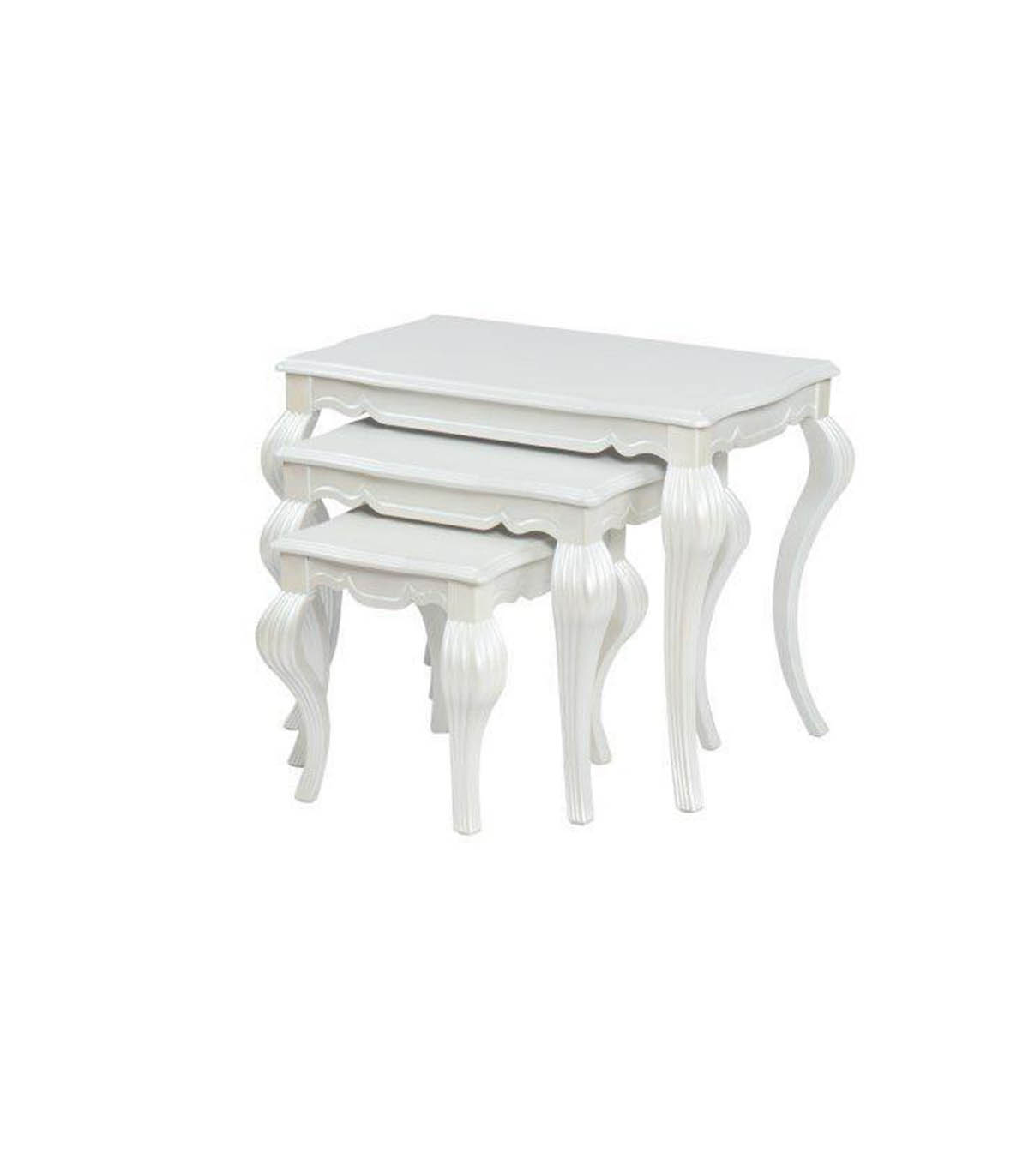 میز عسلی سه عددی چوبی نیولوکس مدل 0064