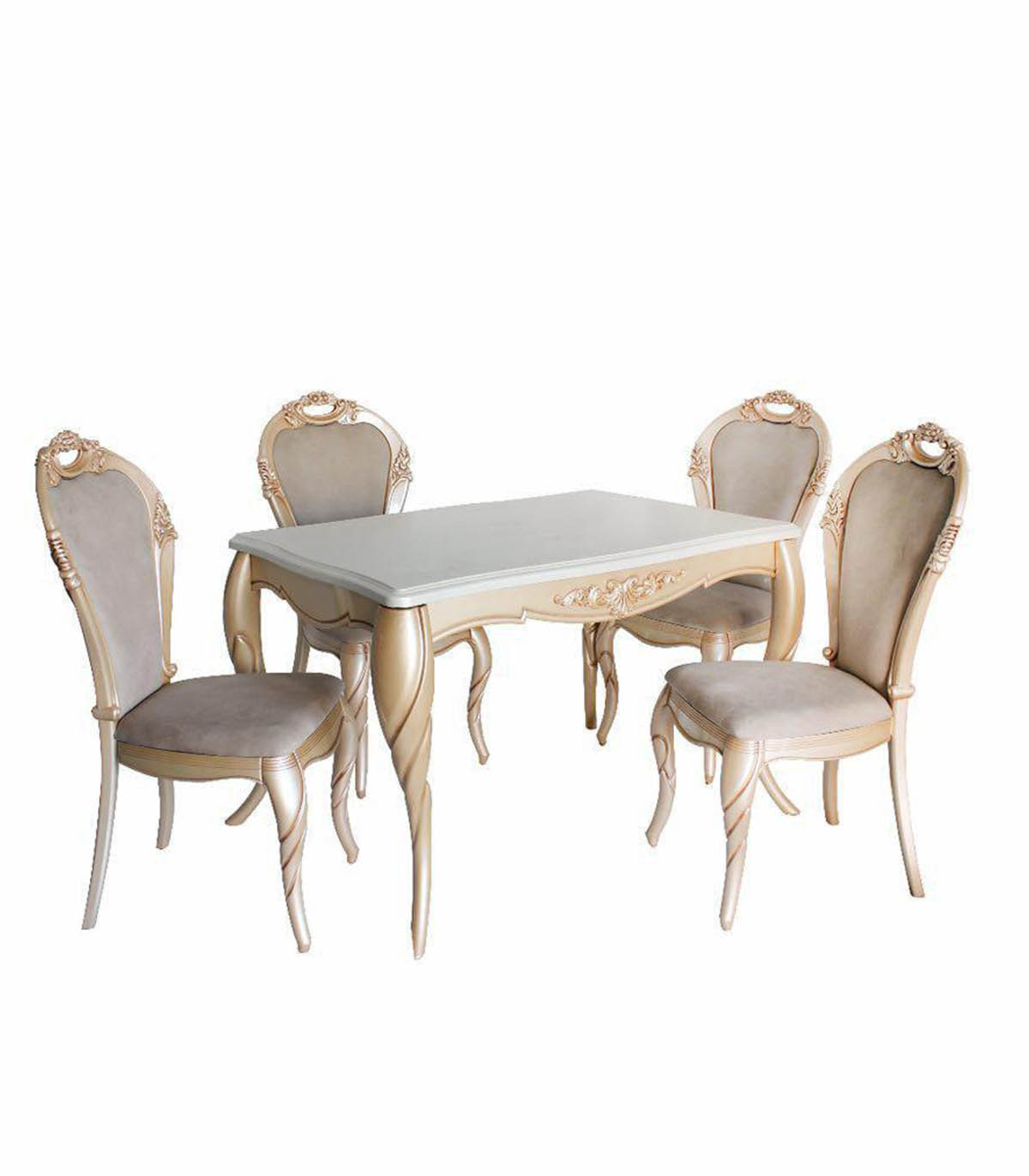 ست میز ناهار خوری 4 نفره و صندلی پلیمری مدل 0070