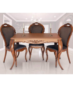 ست میز ناهار خوری 4 نفره و صندلی پلیمری مدل 0070