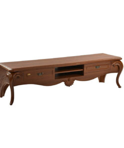 میز تلویزیون چوبی با پایه پلیری طرح کلاسیک مدل 0080