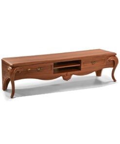 میز تلویزیون چوبی با پایه پلیری طرح کلاسیک مدل 0080