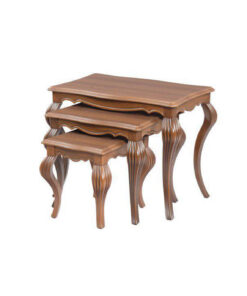 میز عسلی سه عددی کلاسیک پایه پلیمری مدل 0080