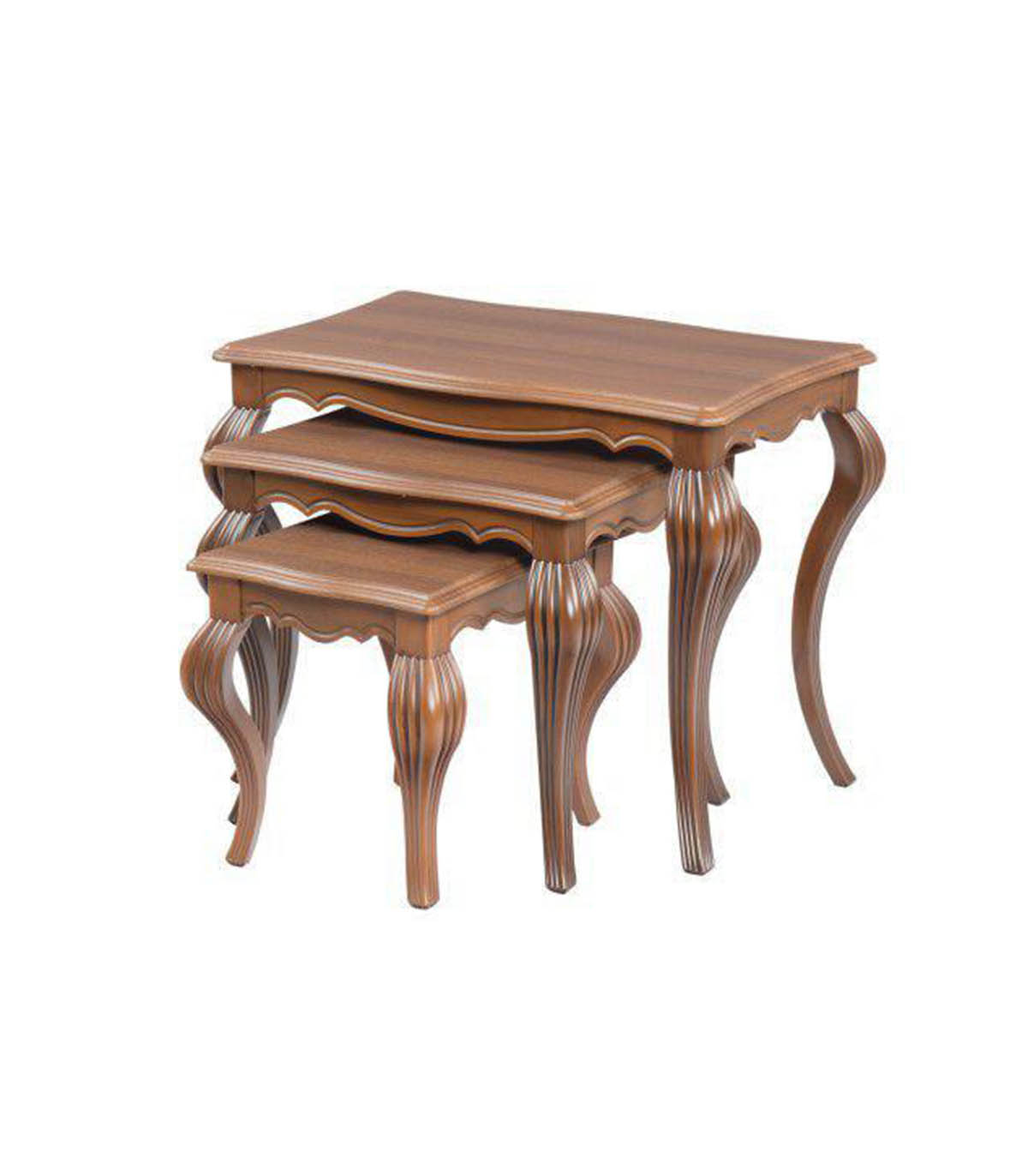 میز عسلی سه عددی کلاسیک پایه پلیمری مدل 0080