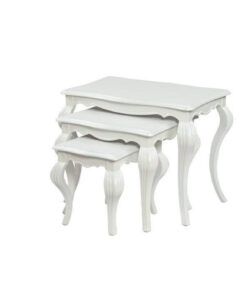 میز عسلی سه عددی کلاسیک پایه پلیمری مدل 0080