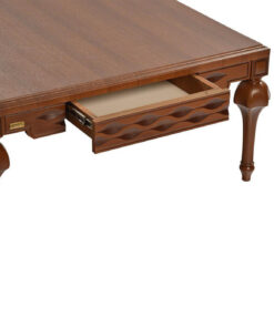 میز جلو مبلی پایه خراطی پلیری کشودار مدل 0081