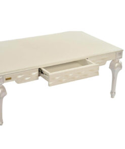 میز جلو مبلی پایه خراطی پلیری کشودار مدل 0081