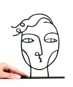 مجسمه مینیمال فلزی مدل آرت پسر کد 7091