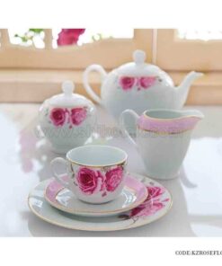 سرویس غذاخوری 6 نفره زرین طرح رز فلاور