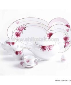سرویس غذاخوری 6 نفره زرین طرح رز فلاور