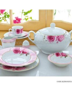 سرویس غذاخوری 6 نفره زرین طرح رز فلاور