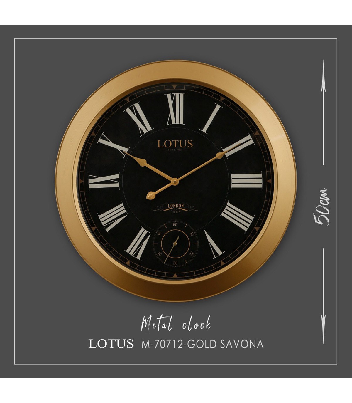 ساعت گرد فلزی مدل SAVONA