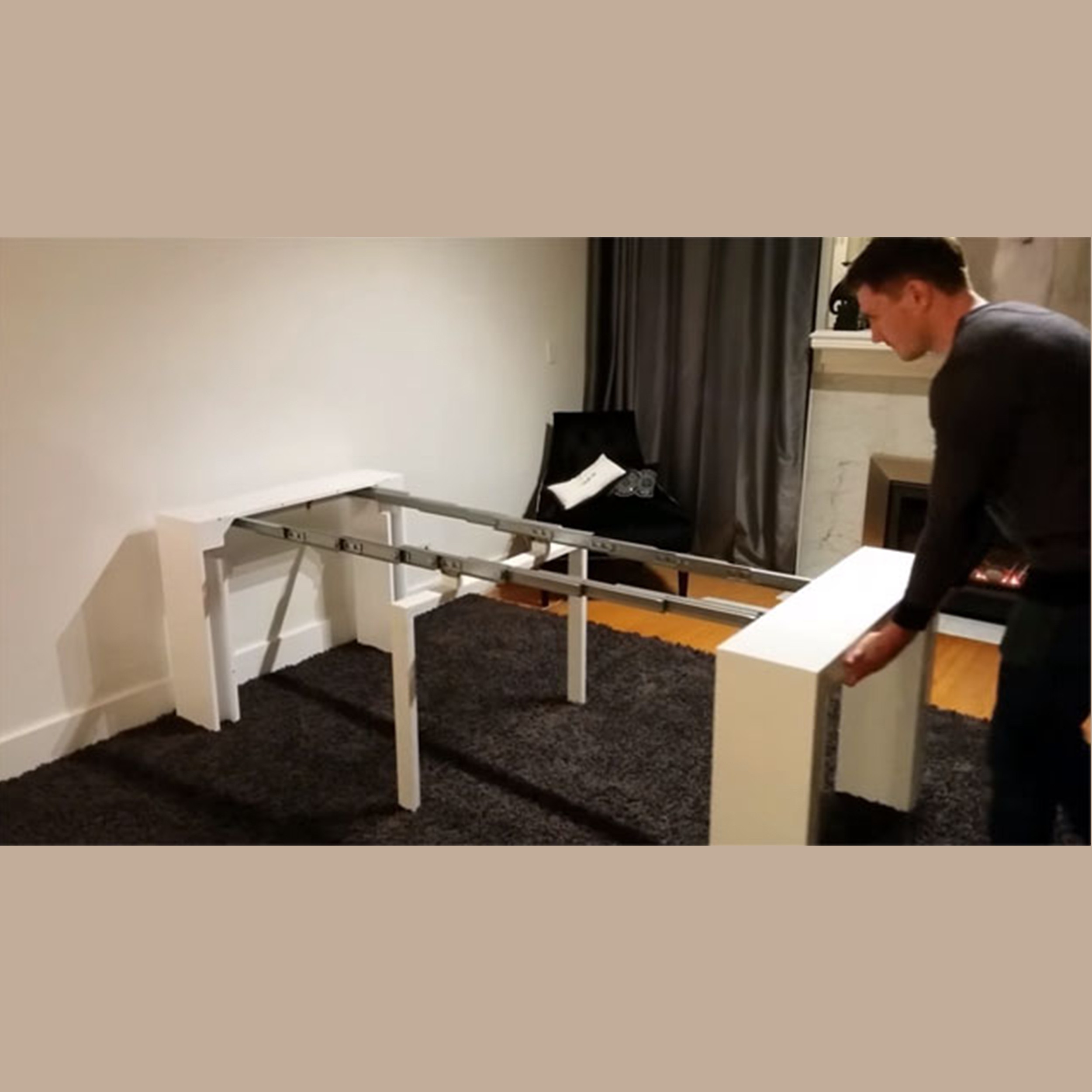 میز ناهارخوری 2 تا 10 نفره جمع شونده مدل جمعینو