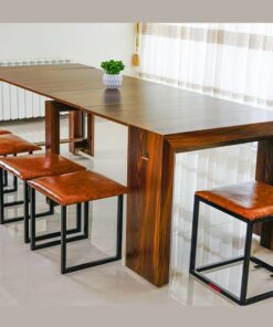 میز ناهارخوری 2 تا 10 نفره جمع شونده مدل جمعینو