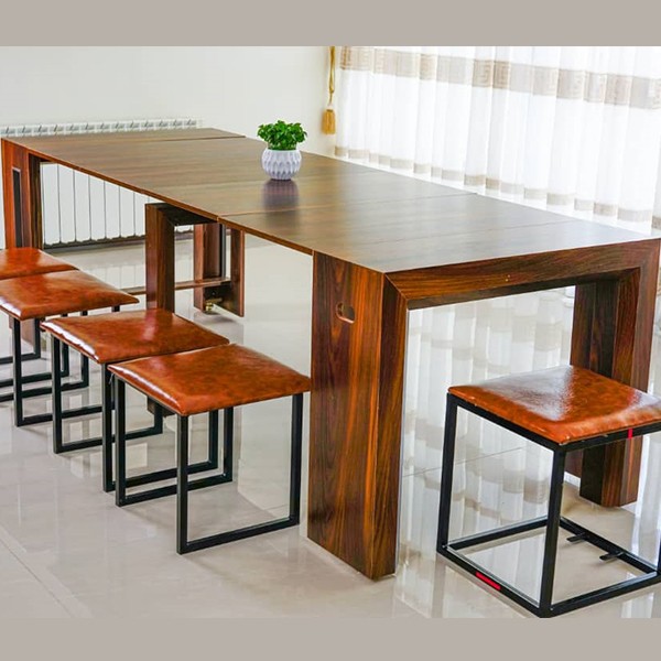 میز ناهارخوری 2 تا 10 نفره جمع شونده مدل جمعینو