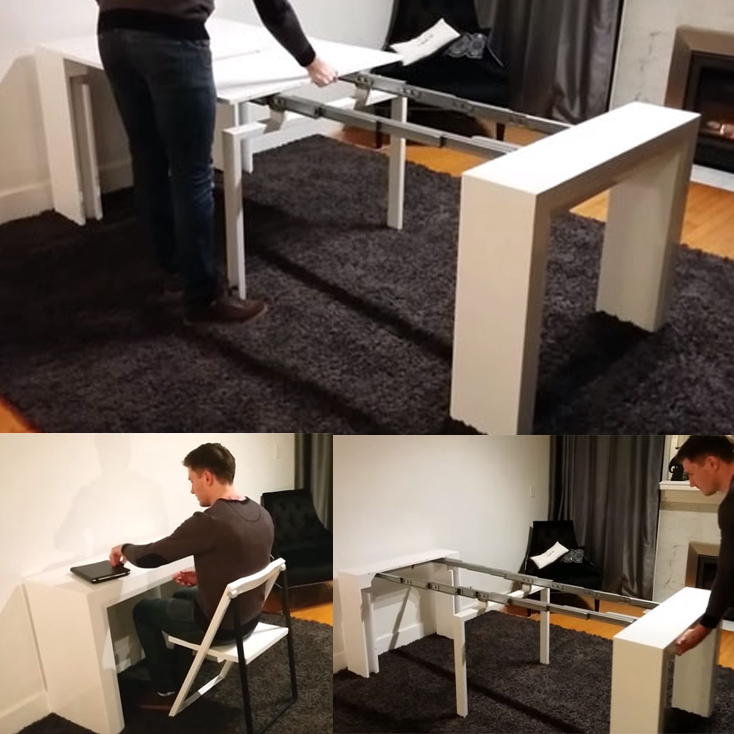 میز ناهارخوری 2 تا 10 نفره جمع شونده مدل جمعینو