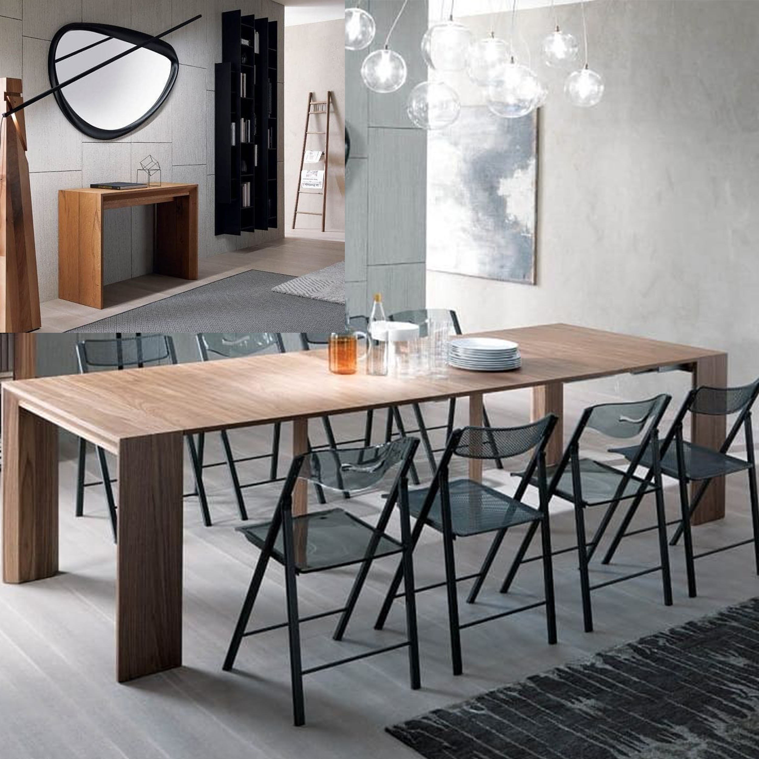 میز ناهارخوری 2 تا 10 نفره جمع شونده مدل جمعینو