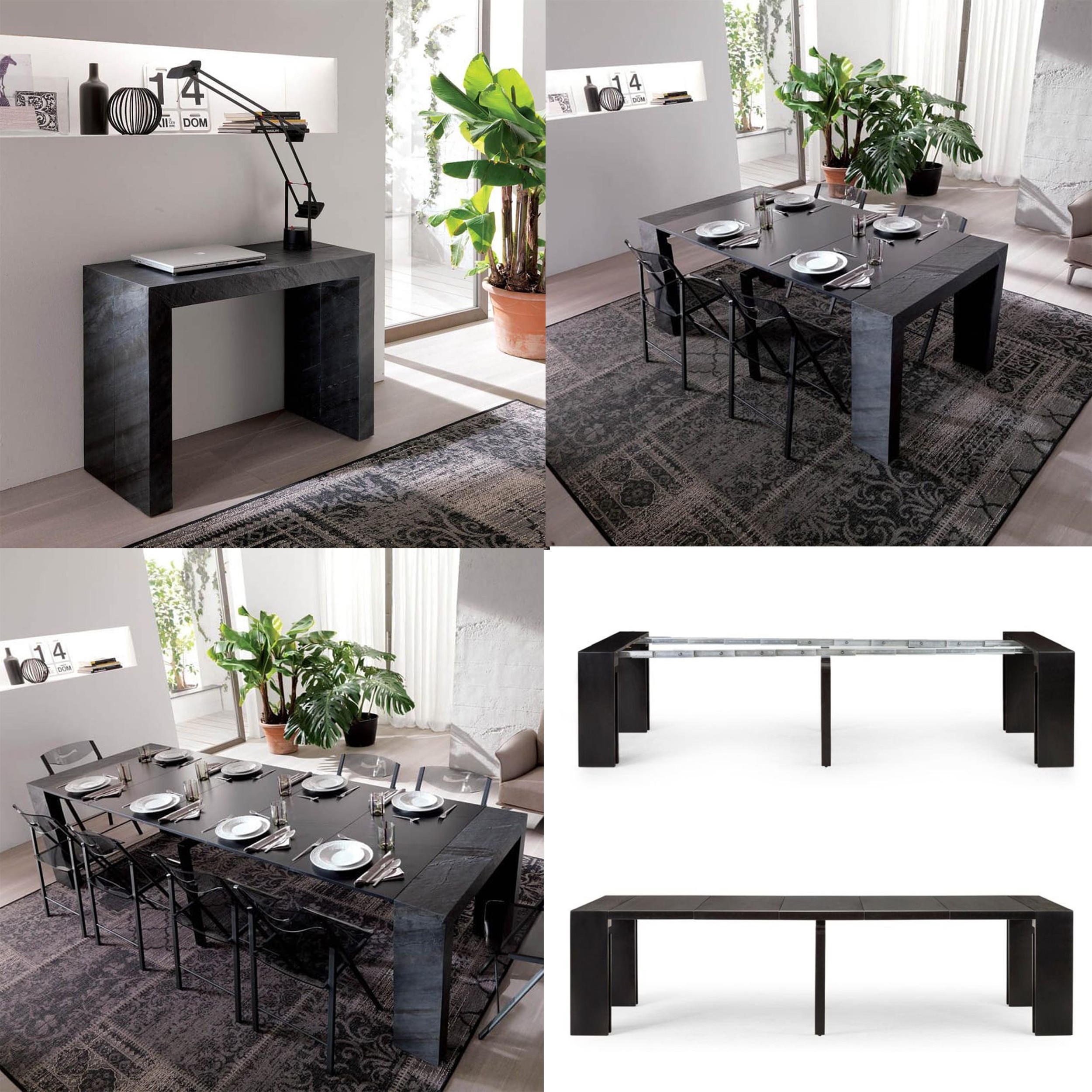 میز ناهارخوری 2 تا 10 نفره جمع شونده مدل جمعینو