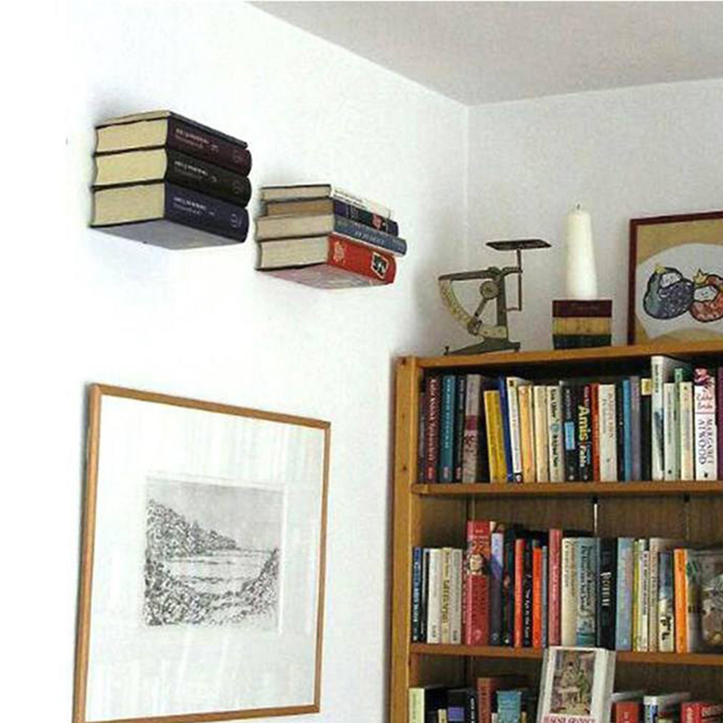 شلف دیواری فلزی (معلق) پک چهار تایی