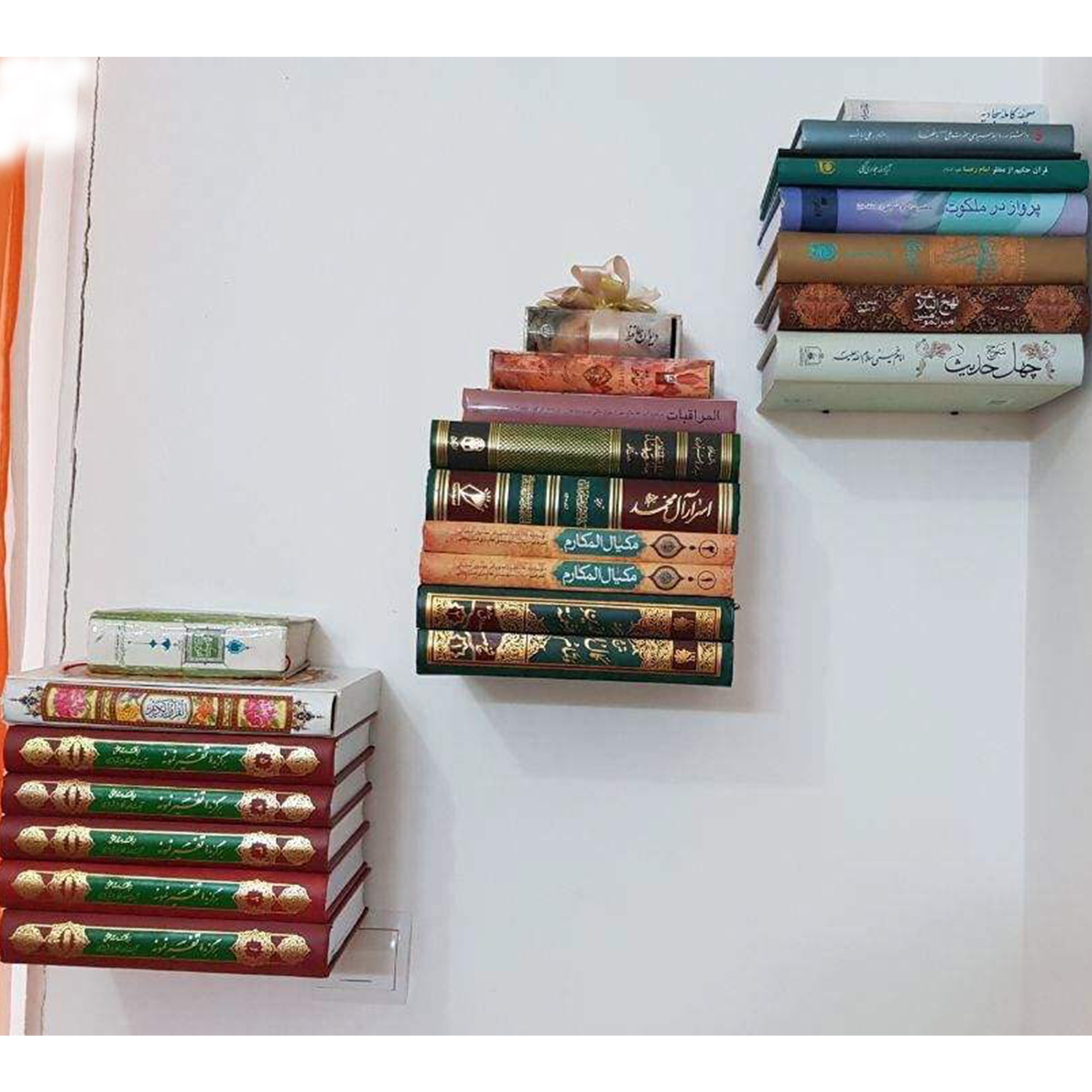 شلف دیواری فلزی (معلق) پک چهار تایی