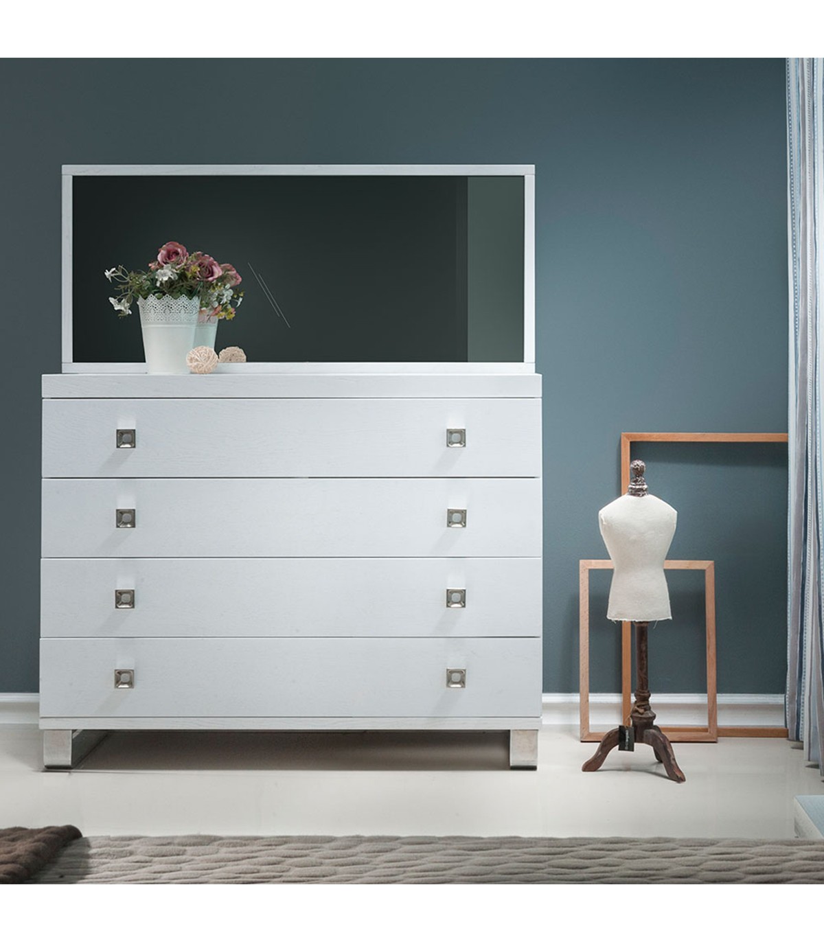 آینه دیواری مستطیلی طرح CHILAN