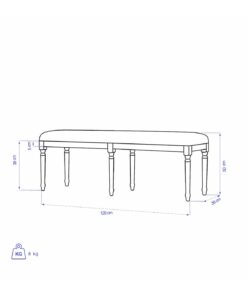 نیمکت بدون پشت مدل ELENA