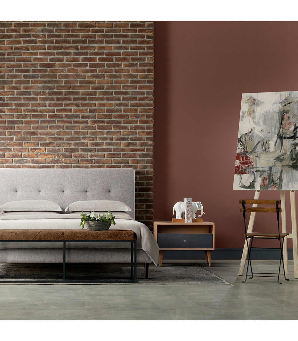 تخت خواب چوبی مدل KIA