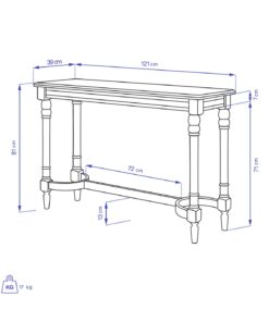 کنسول ساده پایه خراطی مدل LARISA