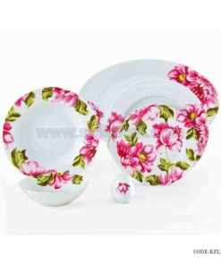 ظروف چینی 6 نفره زرین طرح لیلین