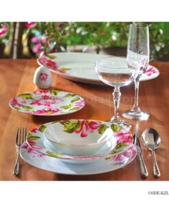 ظروف چینی 6 نفره زرین طرح لیلین