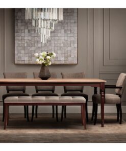 میز ناهار خوری 8 نفره پایه خراطی مدل LARISA