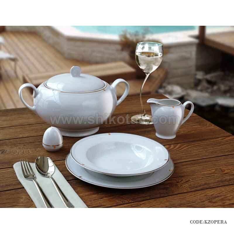 سرویس غذاخوری 6 نفره زرین طرح اپرا