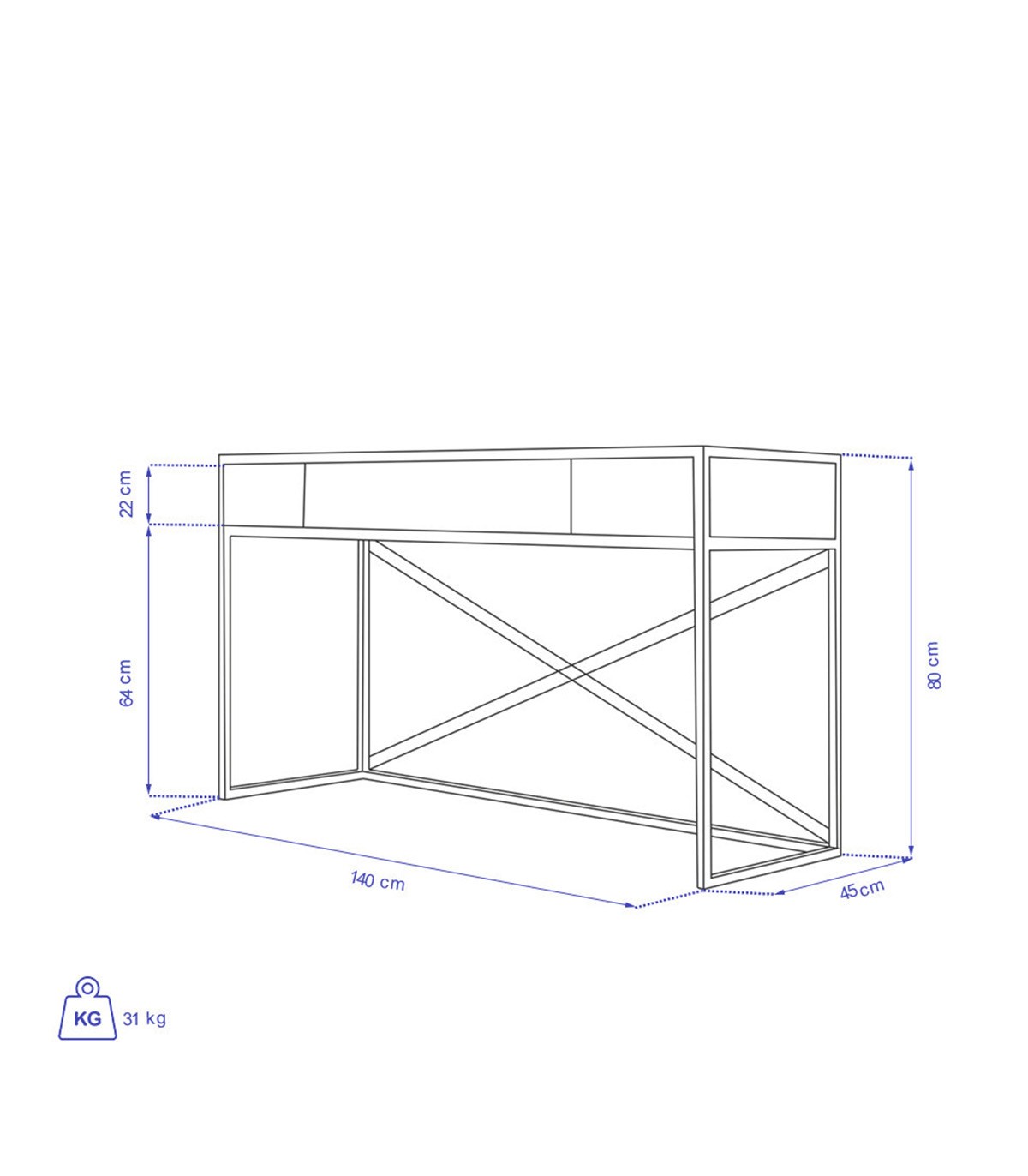 میز آرایش مدرن مدل RONIKA