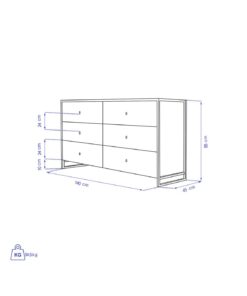 دراور و کشو پایه فلزی مدل RONIKA