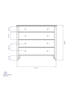 کشو و دراور مدرن مدل TOYA
