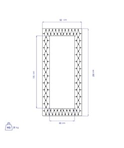 آینه عمودی دیواری طرح VERTA