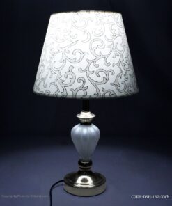 آباژور رومیزی پایه فلز و شیشه مدل آرامیس