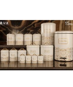 سرویس آشپزخانه بانکه 15 عددی سفید مدل SPIRAL WHITE