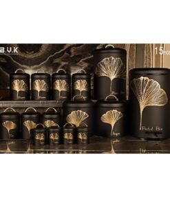 سرویس آشپزخانه بانکه 15 عددی مشکی طلایی مدل NOBLE BLACK