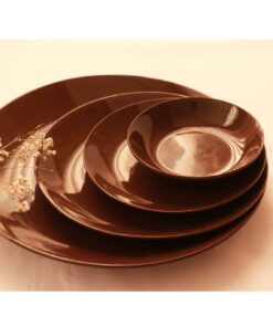 سرویس چینی 6 نفره 30 پارچه ساده مدل بلوط