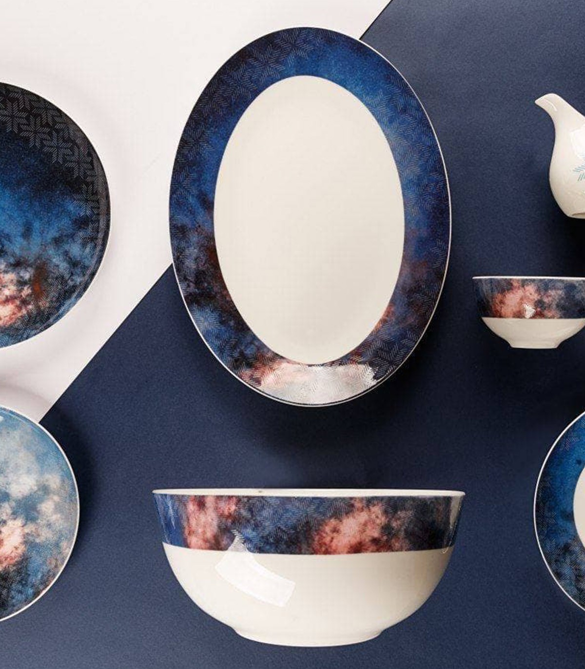 سرویس چینی شش نفره کهکشانی مدل 717107