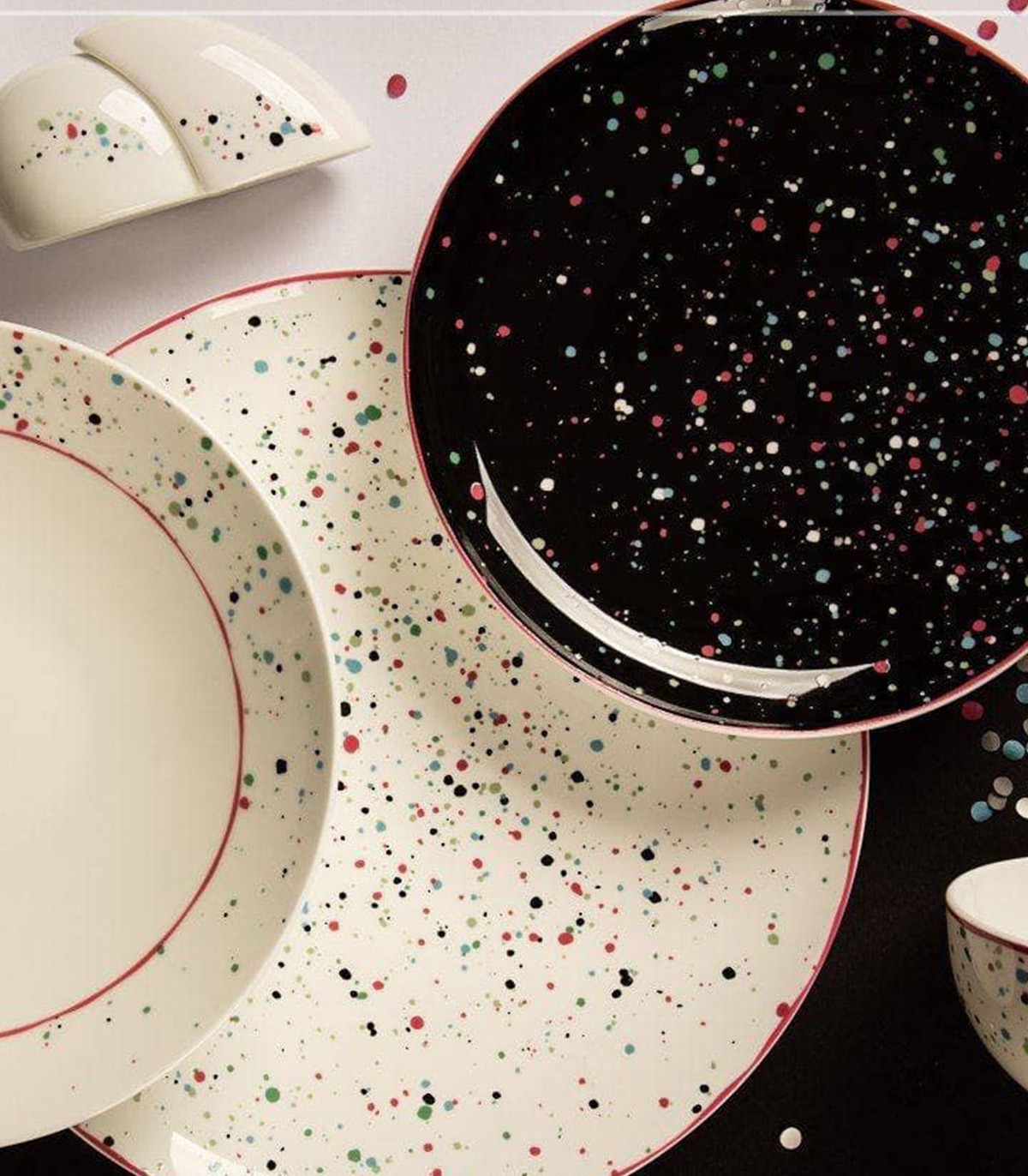 سرویس چینی شش نفره 29 پارچه خالدار مدل 717112