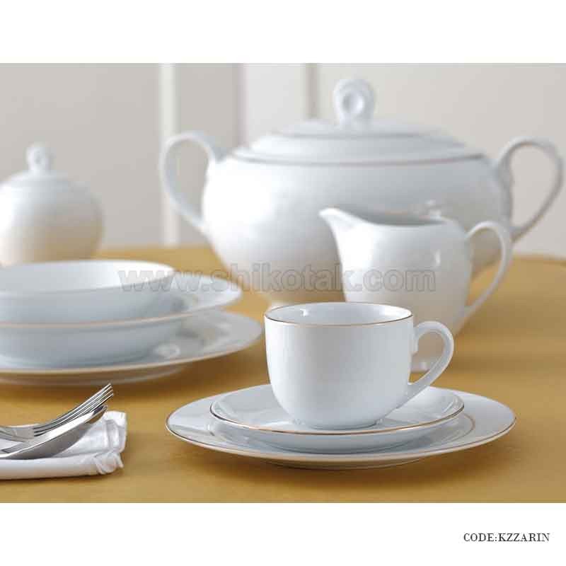 سرویس غذا خوری چینی 12 نفره طرح زرین سری ایتالیا اف