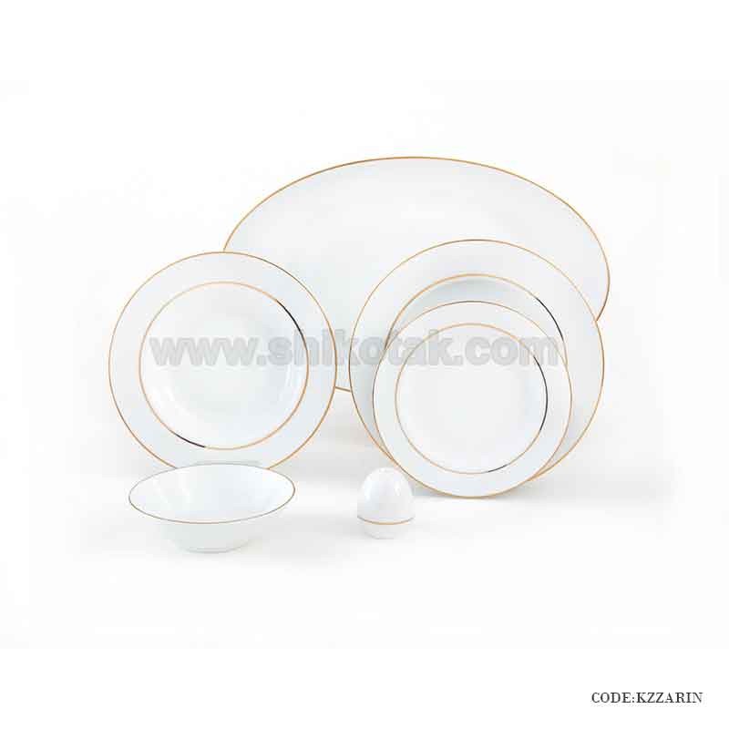 سرویس غذا خوری چینی 12 نفره طرح زرین سری ایتالیا اف