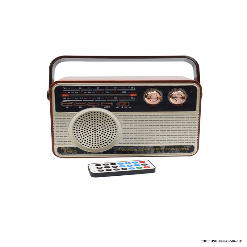 رادیو کلاسیک فلش خور مدل KEMAI-506-BT