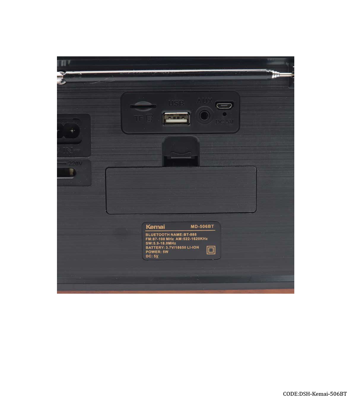 رادیو کلاسیک فلش خور مدل KEMAI-506-BT