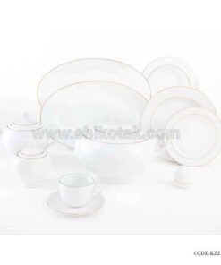 سرویس غذا خوری چینی 12 نفره طرح زرین سری ایتالیا اف