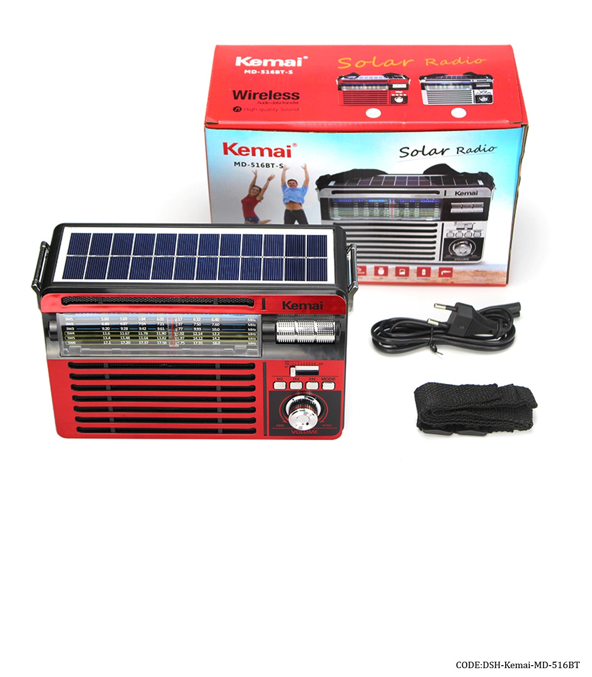 رادیو کلاسیک فلش خور مدل KEMAI-MD-516-BT